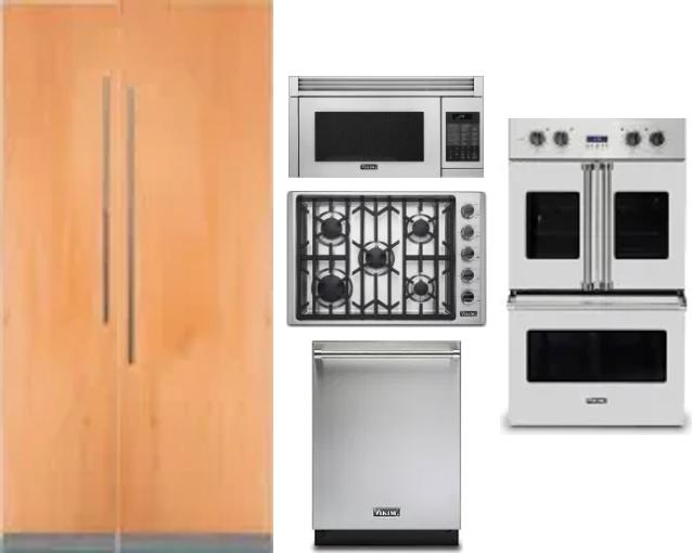 6 Piece Package Includes Refrigerator, Freezer, Cooktop, Wall Oven, Microwave And Dishwasher