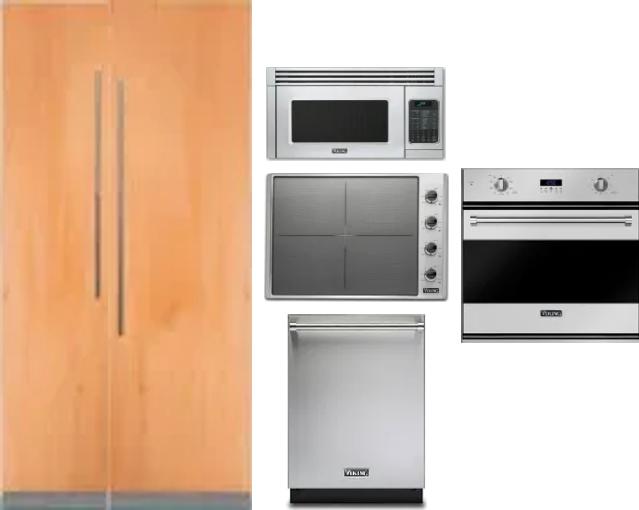 6 Piece Package Includes Refrigerator, Freezer, Cooktop, Wall Oven, Microwave And Dishwasher
