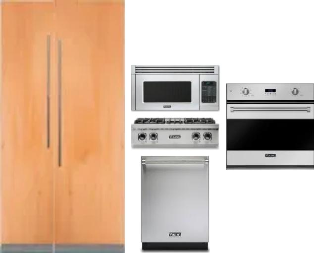 6 Piece Package Includes Refrigerator, Freezer, Cooktop, Wall Oven, Microwave And Dishwasher