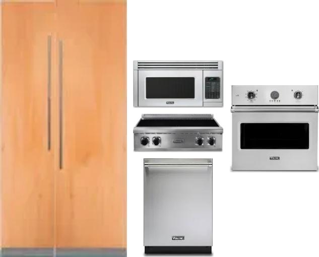 6 Piece Package Includes Refrigerator, Freezer, Cooktop, Wall Oven, Microwave And Dishwasher