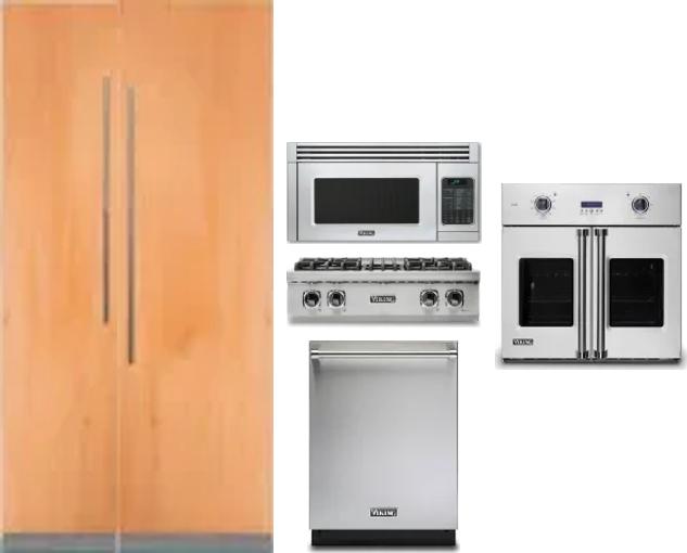6 Piece Package Includes Refrigerator, Freezer, Cooktop, Wall Oven, Microwave And Dishwasher