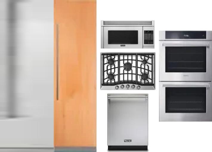 6 Piece Package Includes Refrigerator, Freezer, Cooktop, Wall Oven, Microwave And Dishwasher
