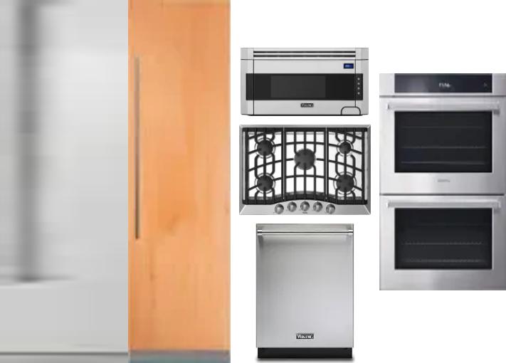 6 Piece Package Includes Refrigerator, Freezer, Cooktop, Wall Oven, Microwave And Dishwasher