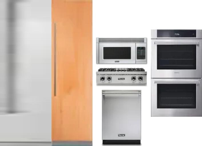 6 Piece Package Includes Refrigerator, Freezer, Cooktop, Wall Oven, Microwave And Dishwasher
