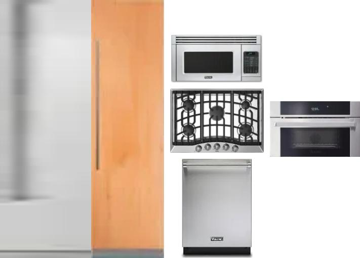 6 Piece Package Includes Refrigerator, Freezer, Cooktop, Wall Oven, Microwave And Dishwasher