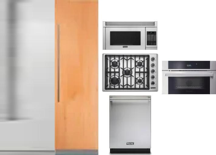 6 Piece Package Includes Refrigerator, Freezer, Cooktop, Wall Oven, Microwave And Dishwasher