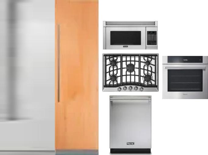 6 Piece Package Includes Refrigerator, Freezer, Cooktop, Wall Oven, Microwave And Dishwasher