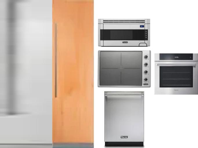 6 Piece Package Includes Refrigerator, Freezer, Cooktop, Wall Oven, Microwave And Dishwasher