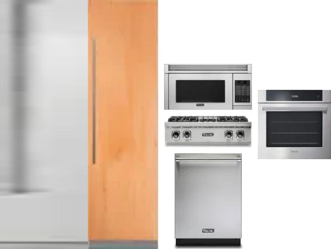 6 Piece Package Includes Refrigerator, Freezer, Cooktop, Wall Oven, Microwave And Dishwasher