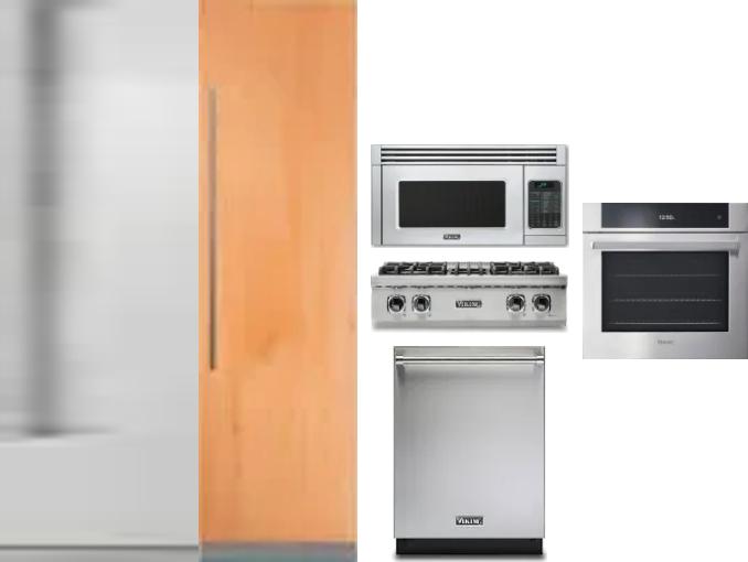 6 Piece Package Includes Refrigerator, Freezer, Cooktop, Wall Oven, Microwave And Dishwasher