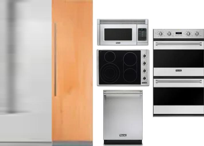 6 Piece Package Includes Refrigerator, Freezer, Cooktop, Wall Oven, Microwave And Dishwasher