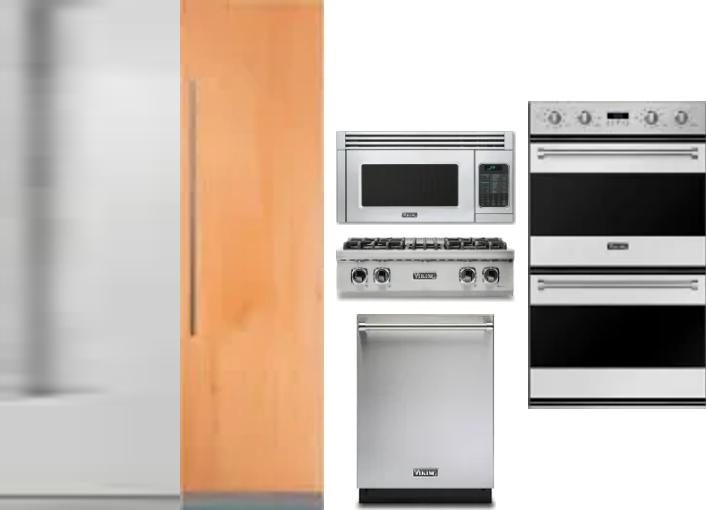 6 Piece Package Includes Refrigerator, Freezer, Cooktop, Wall Oven, Microwave And Dishwasher