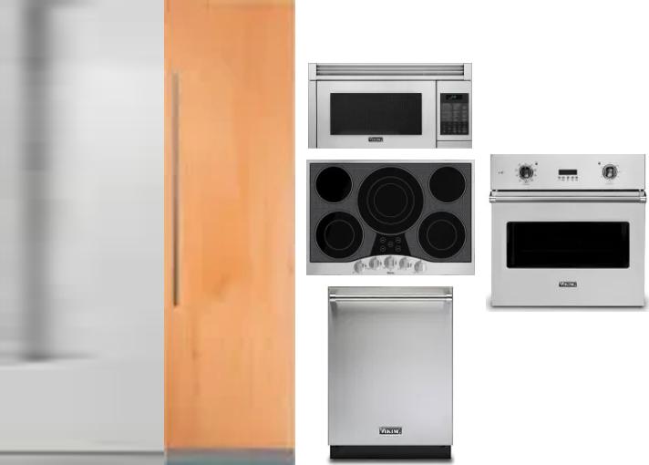 6 Piece Package Includes Refrigerator, Freezer, Cooktop, Wall Oven, Microwave And Dishwasher