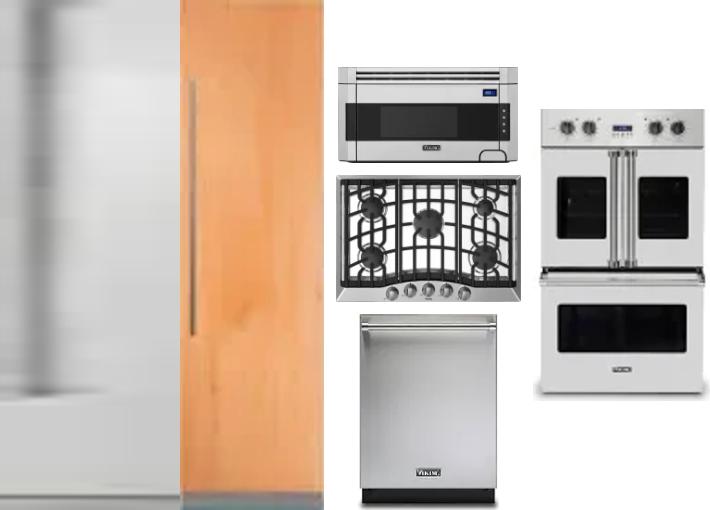 6 Piece Package Includes Refrigerator, Freezer, Cooktop, Wall Oven, Microwave And Dishwasher