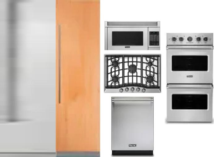 6 Piece Package Includes Refrigerator, Freezer, Cooktop, Wall Oven, Microwave And Dishwasher
