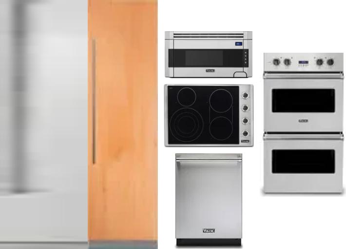 6 Piece Package Includes Refrigerator, Freezer, Cooktop, Wall Oven, Microwave And Dishwasher