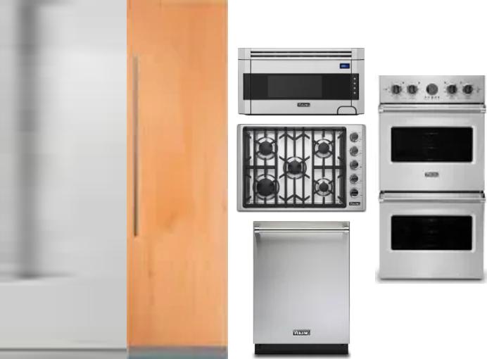 6 Piece Package Includes Refrigerator, Freezer, Cooktop, Wall Oven, Microwave And Dishwasher