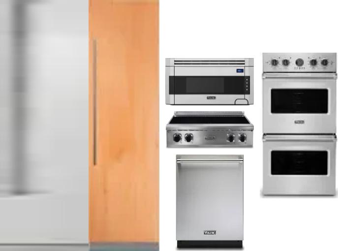 6 Piece Package Includes Refrigerator, Freezer, Cooktop, Wall Oven, Microwave And Dishwasher