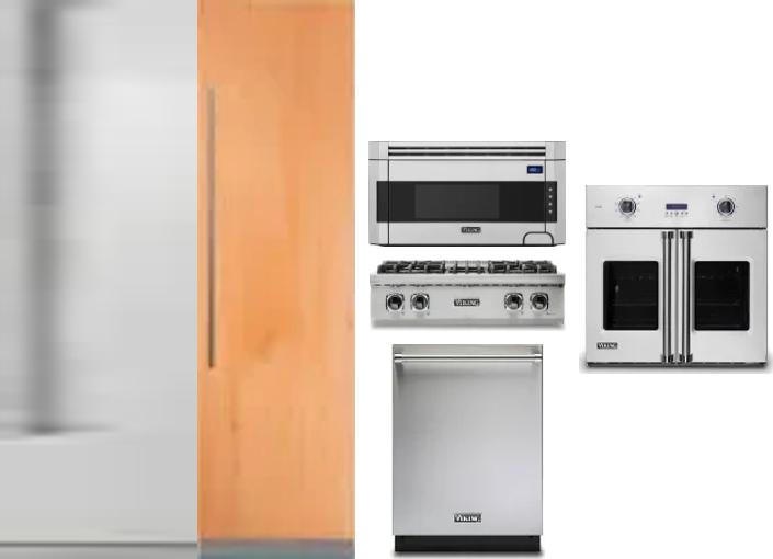 6 Piece Package Includes Refrigerator, Freezer, Cooktop, Wall Oven, Microwave And Dishwasher