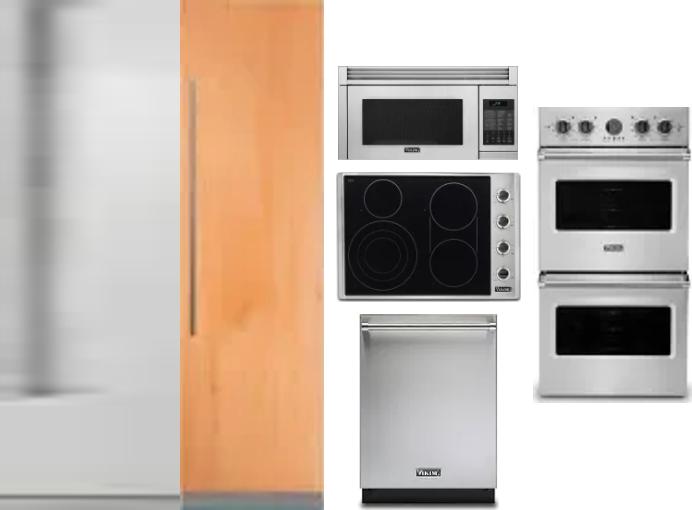6 Piece Package Includes Refrigerator, Freezer, Cooktop, Wall Oven, Microwave And Dishwasher