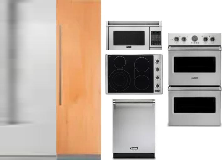 6 Piece Package Includes Refrigerator, Freezer, Cooktop, Wall Oven, Microwave And Dishwasher