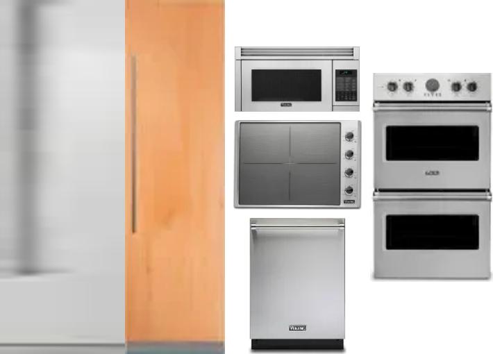 6 Piece Package Includes Refrigerator, Freezer, Cooktop, Wall Oven, Microwave And Dishwasher