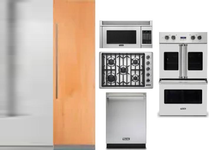 6 Piece Package Includes Refrigerator, Freezer, Cooktop, Wall Oven, Microwave And Dishwasher