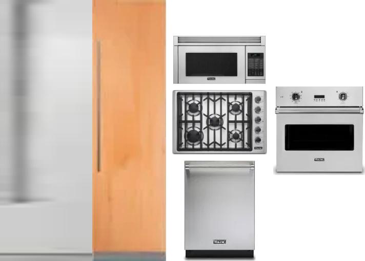 6 Piece Package Includes Refrigerator, Freezer, Cooktop, Wall Oven, Microwave And Dishwasher