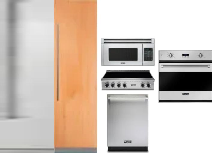 6 Piece Package Includes Refrigerator, Freezer, Cooktop, Wall Oven, Microwave And Dishwasher