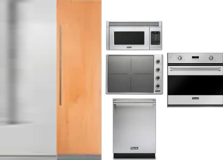 6 Piece Package Includes Refrigerator, Freezer, Cooktop, Wall Oven, Microwave And Dishwasher