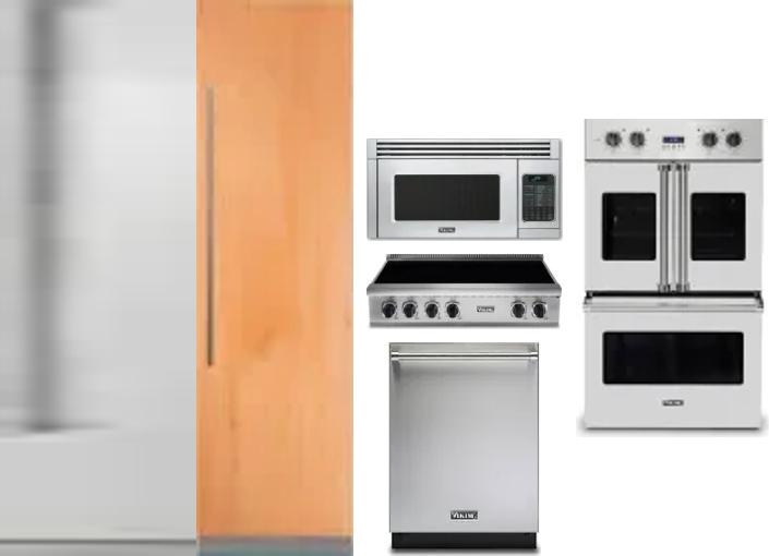 6 Piece Package Includes Refrigerator, Freezer, Cooktop, Wall Oven, Microwave And Dishwasher