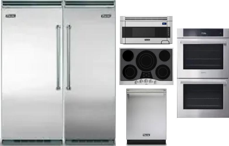 6 Piece Package Includes Refrigerator, Freezer, Cooktop, Wall Oven, Microwave And Dishwasher
