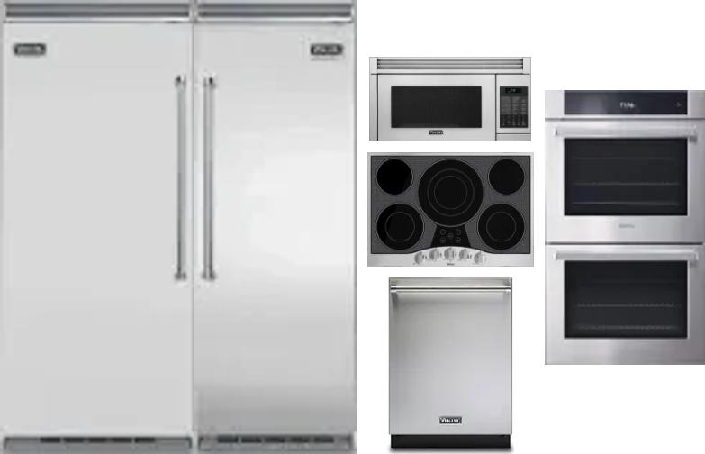 6 Piece Package Includes Refrigerator, Freezer, Cooktop, Wall Oven, Microwave And Dishwasher