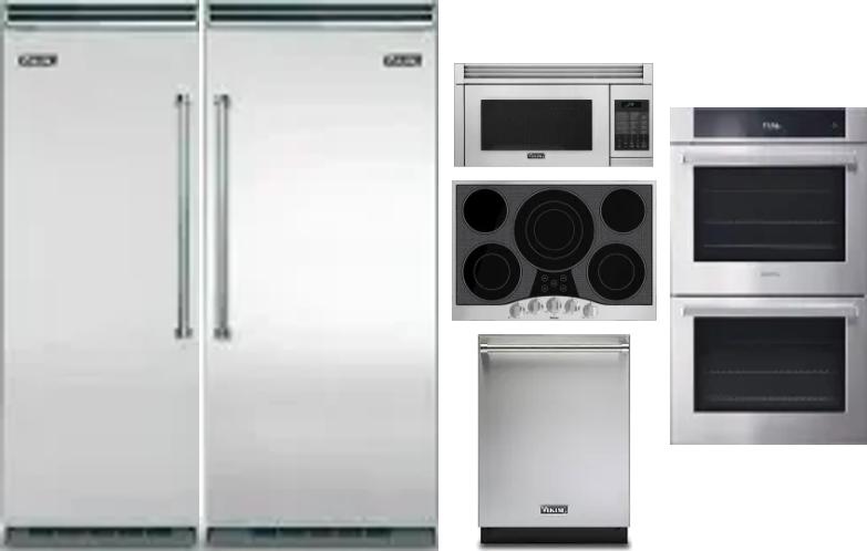 6 Piece Package Includes Refrigerator, Freezer, Cooktop, Wall Oven, Microwave And Dishwasher