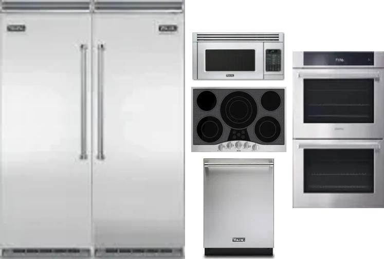 6 Piece Package Includes Refrigerator, Freezer, Cooktop, Wall Oven, Microwave And Dishwasher
