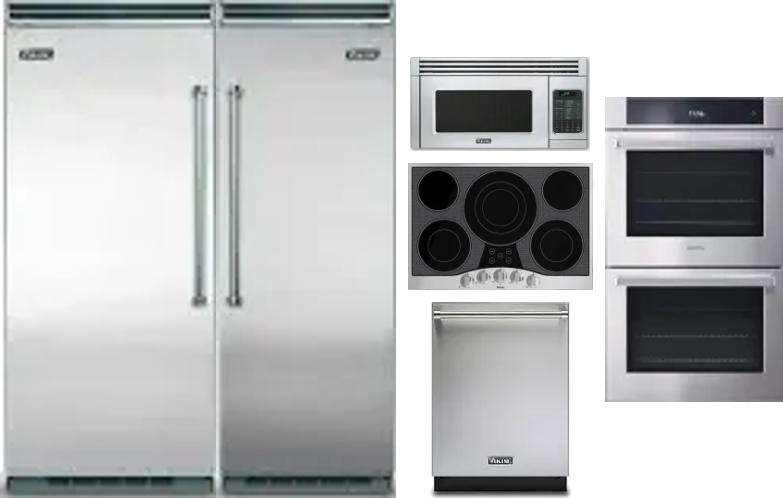 6 Piece Package Includes Refrigerator, Freezer, Cooktop, Wall Oven, Microwave And Dishwasher