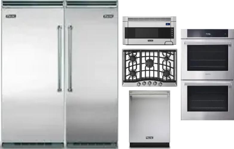 6 Piece Package Includes Refrigerator, Freezer, Cooktop, Wall Oven, Microwave And Dishwasher
