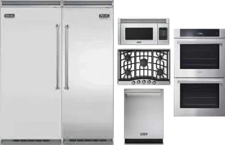 6 Piece Package Includes Refrigerator, Freezer, Cooktop, Wall Oven, Microwave And Dishwasher