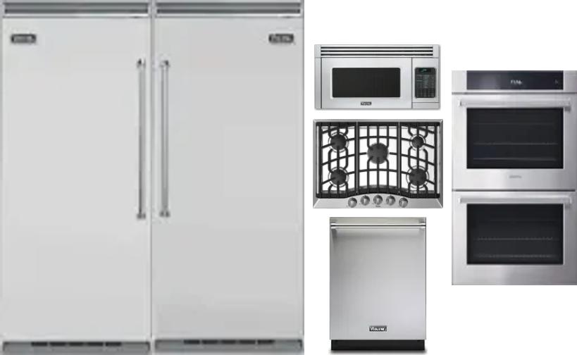 6 Piece Package Includes Refrigerator, Freezer, Cooktop, Wall Oven, Microwave And Dishwasher
