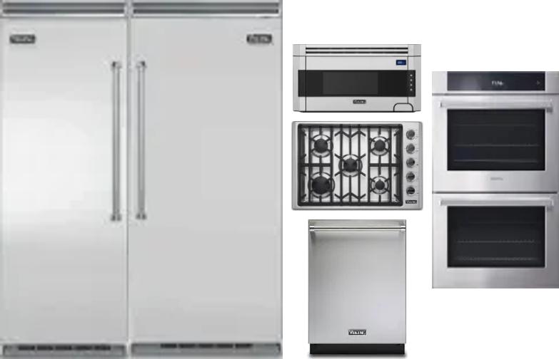 6 Piece Package Includes Refrigerator, Freezer, Cooktop, Wall Oven, Microwave And Dishwasher