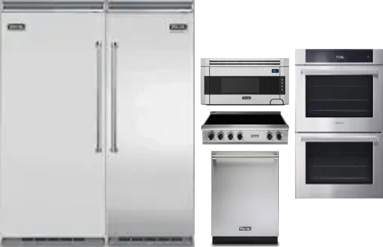 6 Piece Package Includes Refrigerator, Freezer, Cooktop, Wall Oven, Microwave And Dishwasher