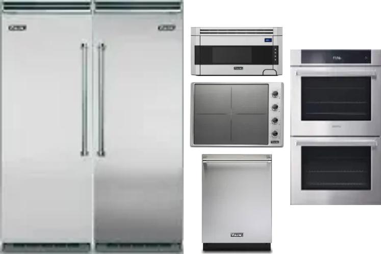 6 Piece Package Includes Refrigerator, Freezer, Cooktop, Wall Oven, Microwave And Dishwasher