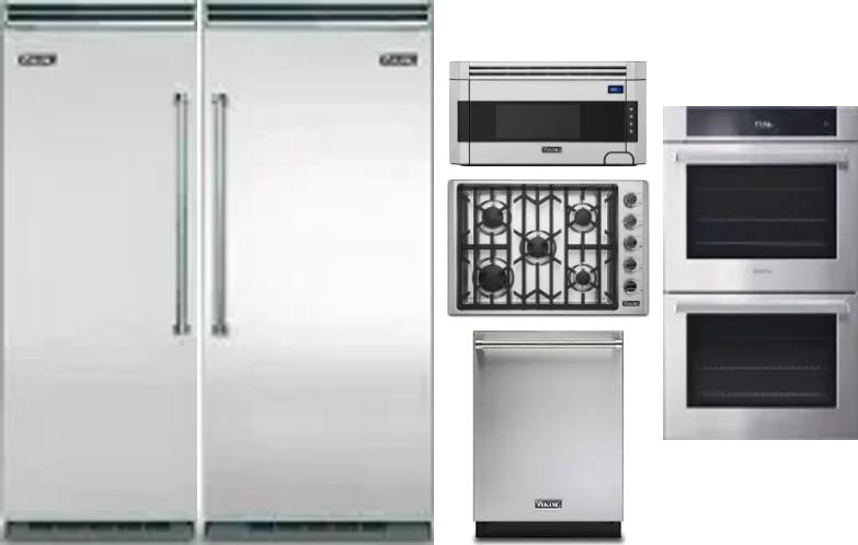 6 Piece Package Includes Refrigerator, Freezer, Cooktop, Wall Oven, Microwave And Dishwasher