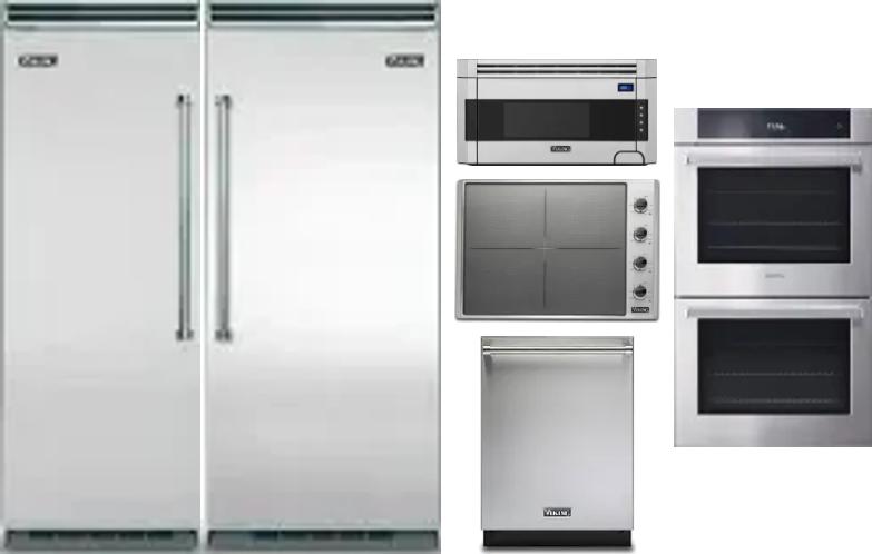 6 Piece Package Includes Refrigerator, Freezer, Cooktop, Wall Oven, Microwave And Dishwasher