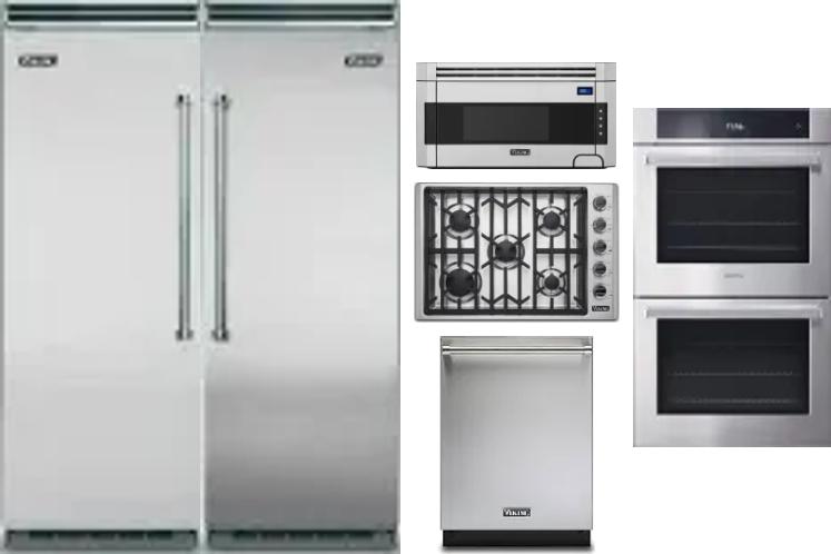 6 Piece Package Includes Refrigerator, Freezer, Cooktop, Wall Oven, Microwave And Dishwasher
