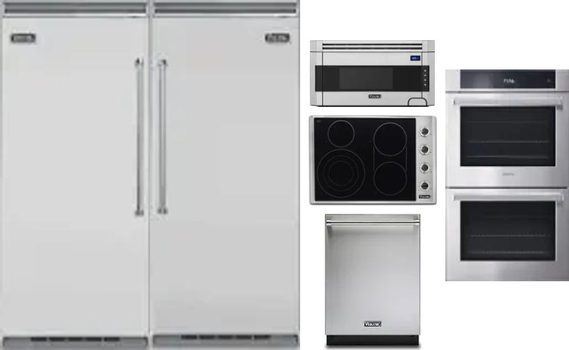 6 Piece Package Includes Refrigerator, Freezer, Cooktop, Wall Oven, Microwave And Dishwasher