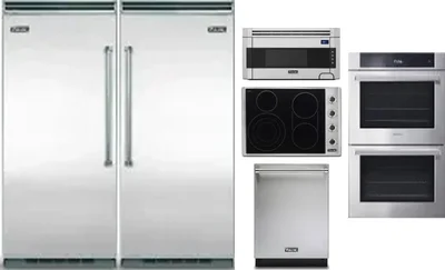 6 Piece Package Includes Refrigerator, Freezer, Cooktop, Wall Oven, Microwave And Dishwasher