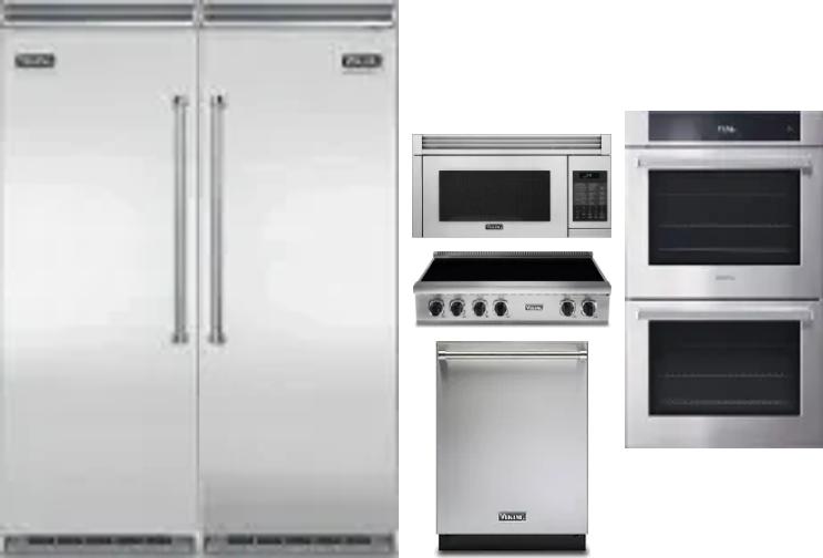6 Piece Package Includes Refrigerator, Freezer, Cooktop, Wall Oven, Microwave And Dishwasher