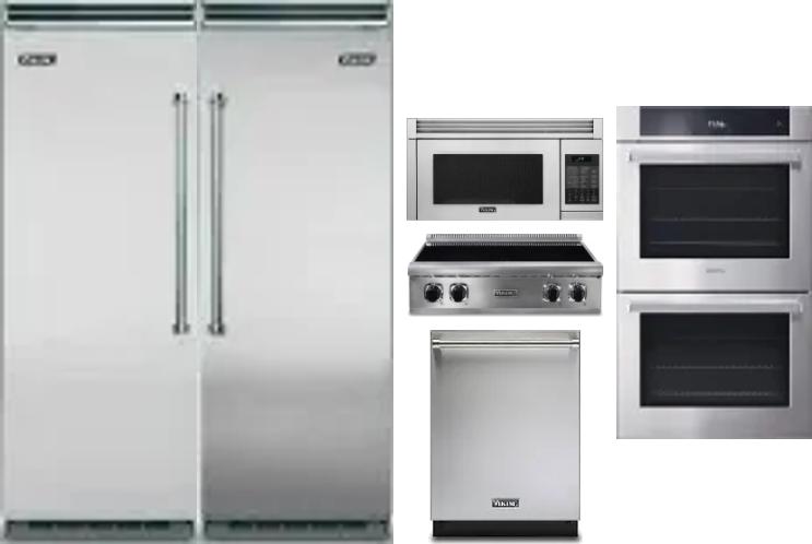 6 Piece Package Includes Refrigerator, Freezer, Cooktop, Wall Oven, Microwave And Dishwasher