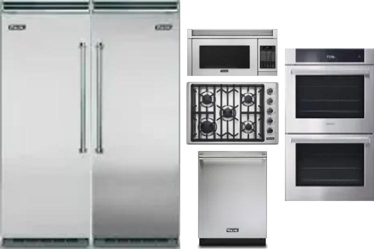 6 Piece Package Includes Refrigerator, Freezer, Cooktop, Wall Oven, Microwave And Dishwasher